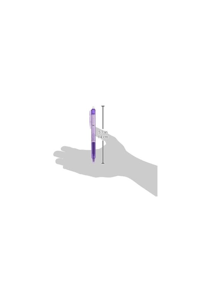 Pilot Frixion Clicker Roller Ball Pen, 0.5 mm Tip Size, Violet - Image 2