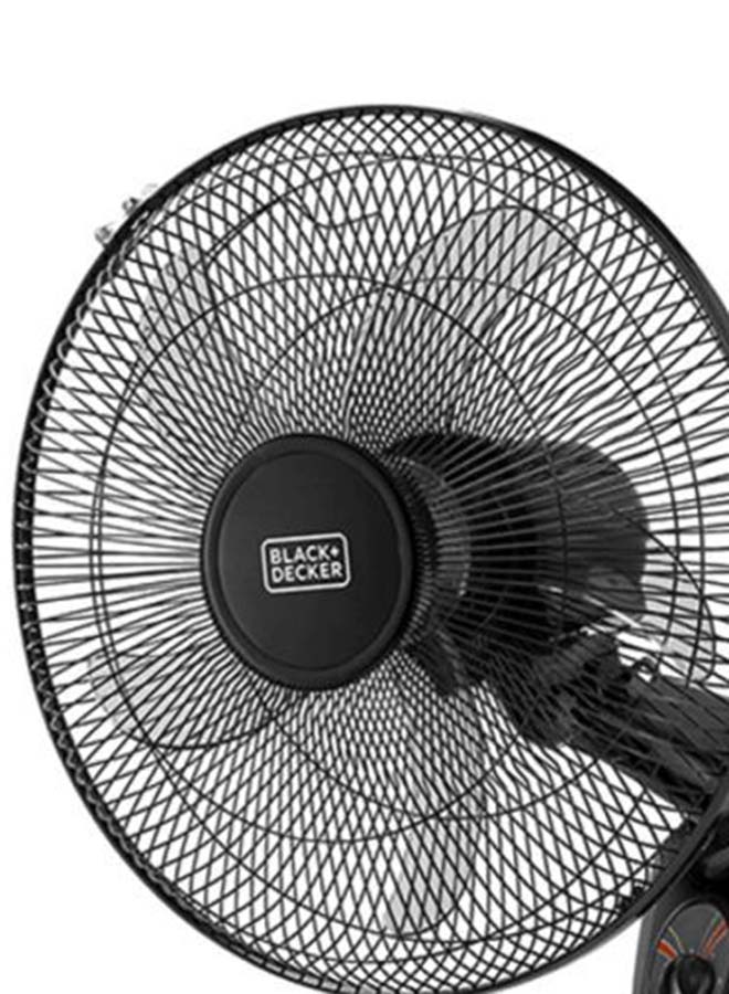 Black+Decker 55 W 16 Inch 3 Speed Wall Fan, 55 W FW1620-B5 Black - Image 3