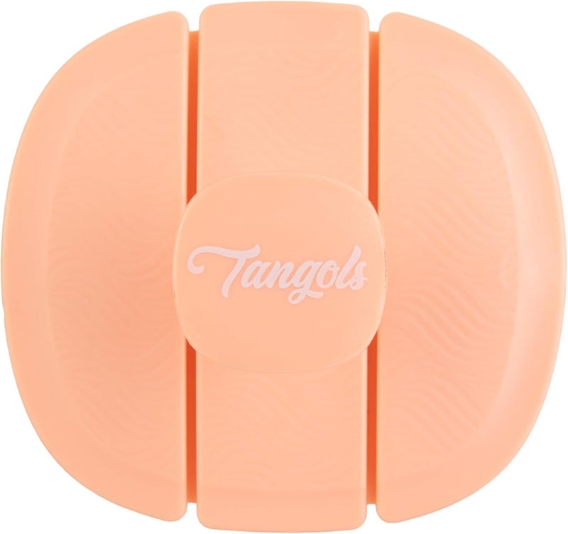 Farenheit Tangols TripleFold Elastic Shampoo Hair Brush with FlexibleSoft Bristles Promotes Hair Growth  Dandruff Removal Scalp Exfoliator Head Massager Shampoo Shower Brush for All Hair Types Orange