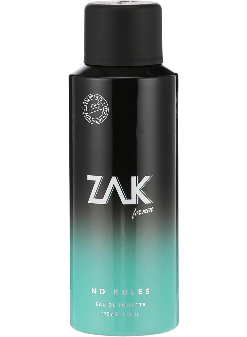 زاك عطر نو رولز أو دو تواليت بخاخ للرجال 175 مل