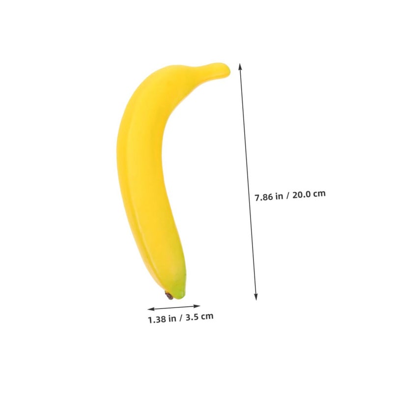 5Pcs Artificial Banana Decor Realistic Faux Fruit Kitchen Home Photography Props - Image 3