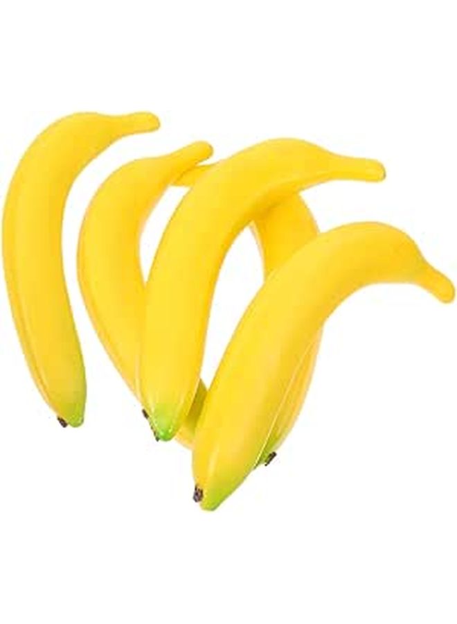 5Pcs Artificial Banana Decor Realistic Faux Fruit Kitchen Home Photography Props - Image 1