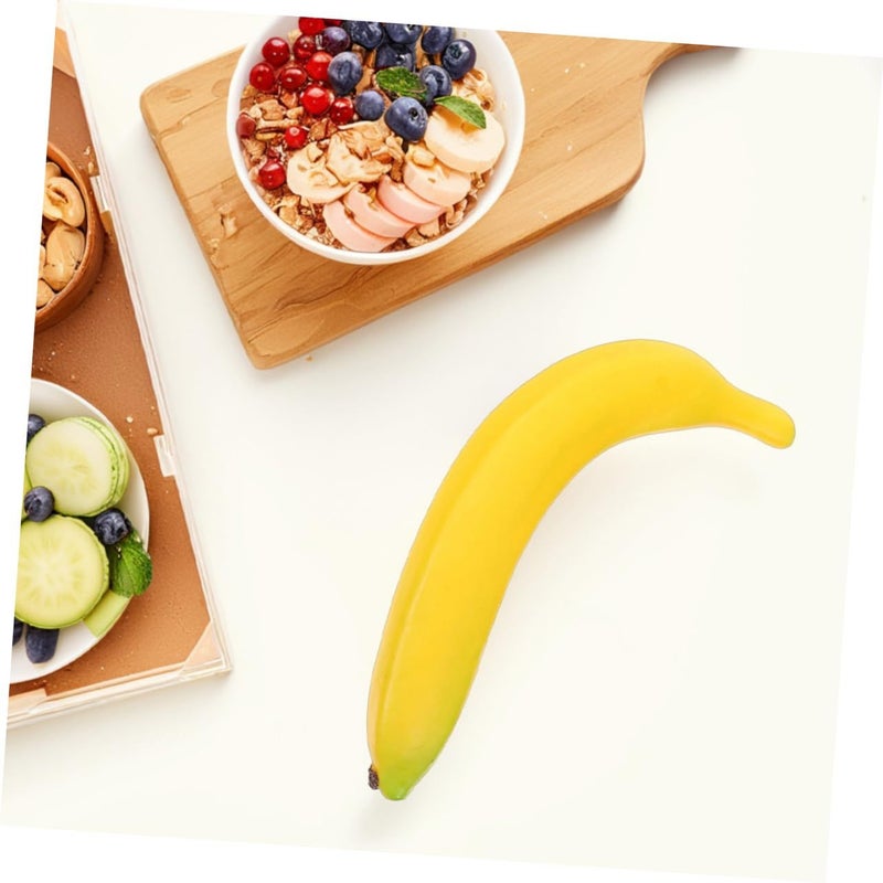 5Pcs Artificial Banana Decor Realistic Faux Fruit Kitchen Home Photography Props - Image 5