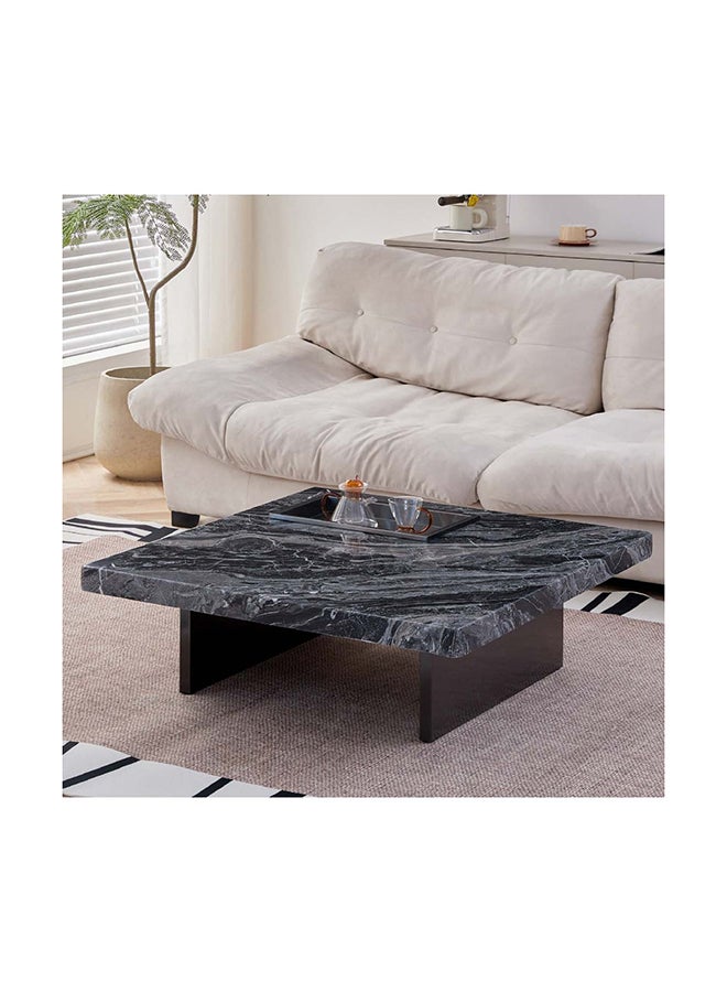 Home Box Levante Marble Coffee Table 100 x 33 x 100 cm  - Image 1