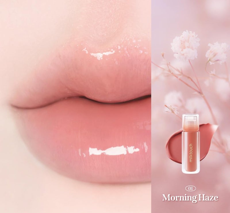 MILKTOUCH Dew Stain Sheer Lip Gloss Stocking Stuffers, Christmas Gifts (01 Morning Haze, 0.14 Fl Oz (Pack of 1)) - Image 3