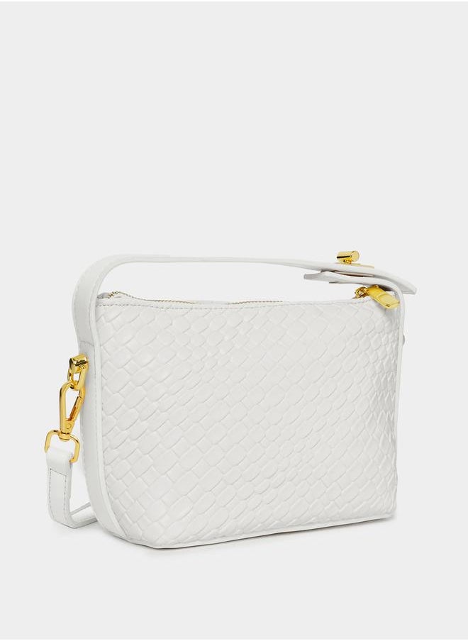 Styli Textured Baguette Bag  - Image 1