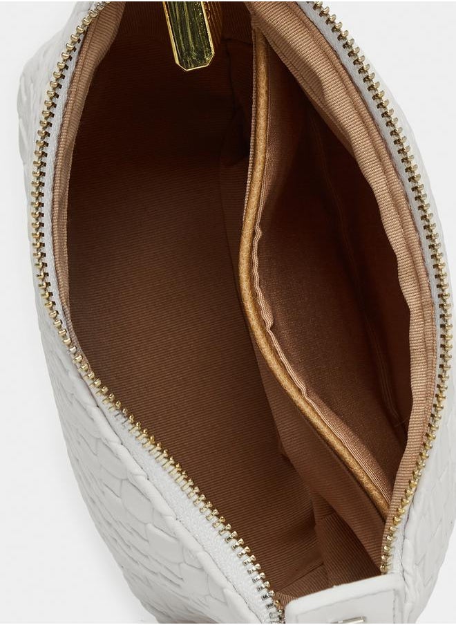 Styli Textured Baguette Bag  - Image 4