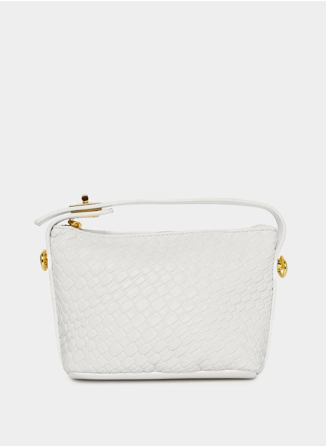 Styli Textured Baguette Bag  - Image 2
