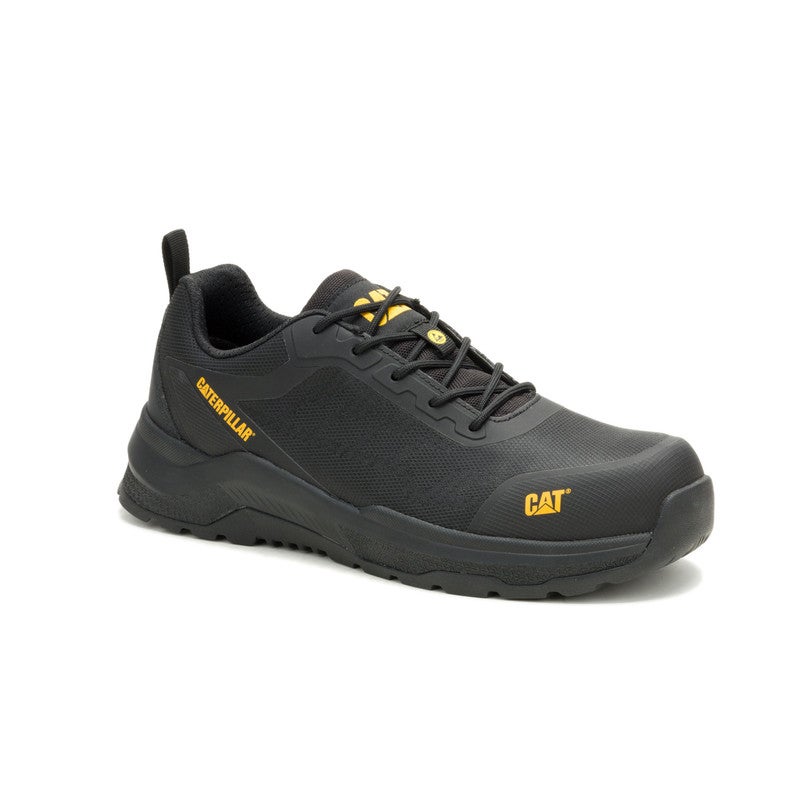 CATERPILLAR CAT Inductor Mesh Lo S3S Safety Shoes for Men – Composite Toe, ESD, Slip Resistant, Black - Image 2