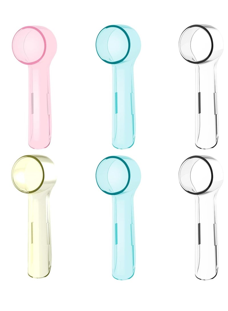 Generic 6 Pack Protective Cover Cap Compatible with Replacement Heads, Fits for Cross Action Brush Heads and Pro 500, 1000, 1500 Electric Toothbrushes(Mix Color-3)  - Image 1