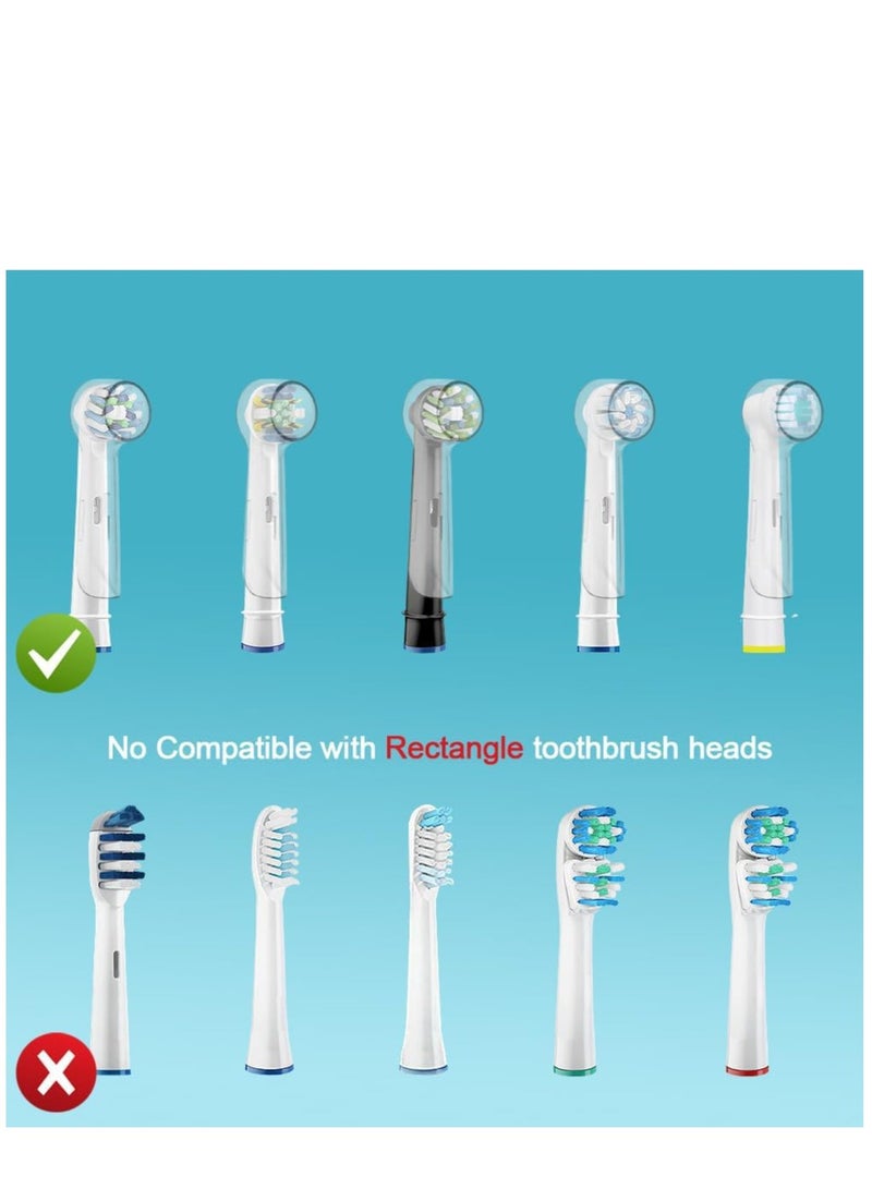 Generic 6 Pack Protective Cover Cap Compatible with Replacement Heads, Fits for Cross Action Brush Heads and Pro 500, 1000, 1500 Electric Toothbrushes(Mix Color-3)  - Image 3