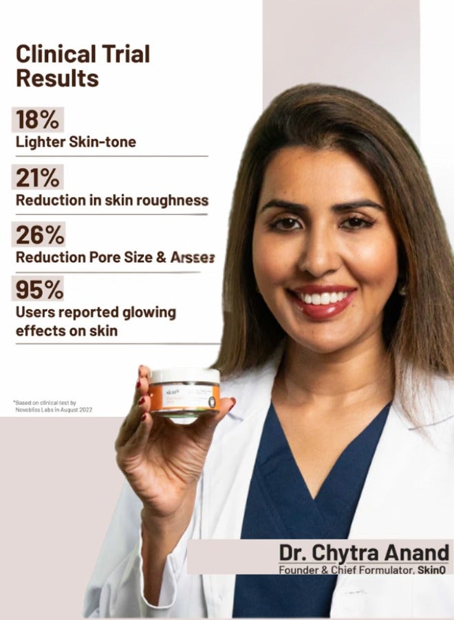 SkinQ Glow Bright Mask 60Gm  With Vitamin C & Niacinamide; Fights Pigmentation Tan Dead Cells & Dark Spots; Facial Clay Mask- Unisex -Instant Glow in 15 Minutes -From Authorised Dealer In UAE - Image 2