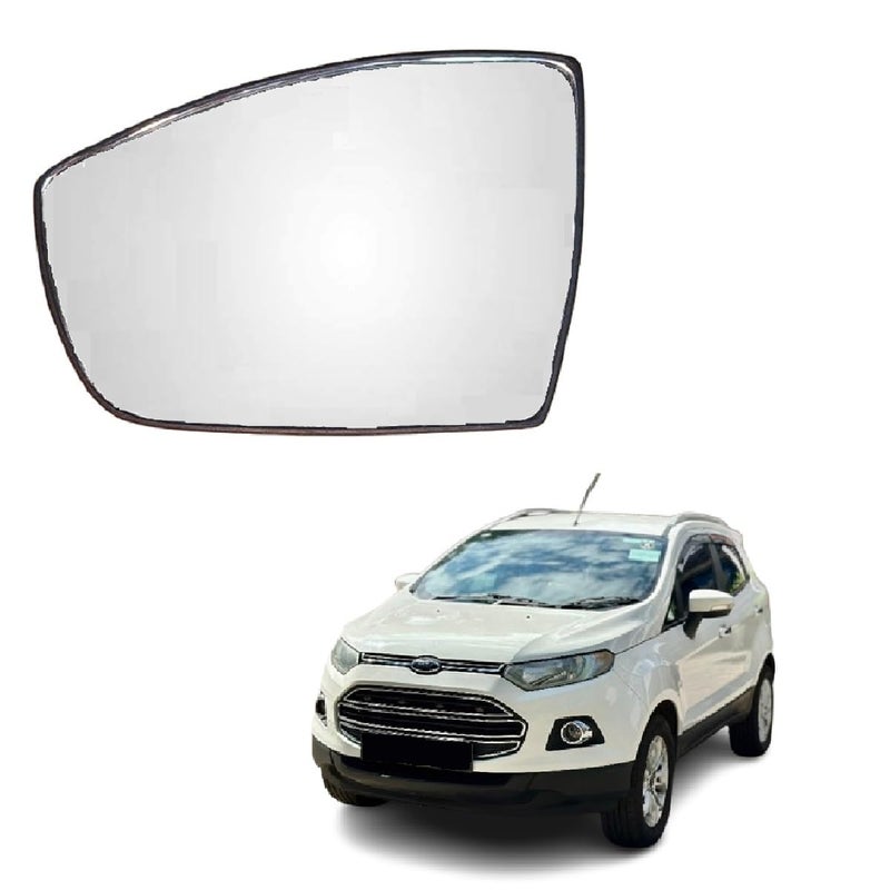 Car Styling ORVM Left Passenger Side View Mirror Glass/Sub Mirror Plate compatible with F. Ecosport 2013-2022 Year Model - Image 1