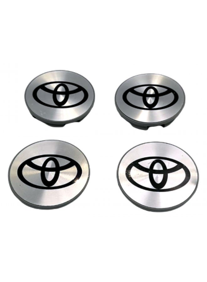 Silver Car Wheel Covers 4 Pieces Set for Enhanced Wheel Appearance Universal Fit
