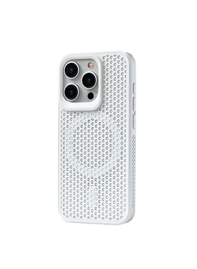 cas:pace Honeycomb structure magnetic heat dissipation mobile phone case | Supports MagSafe wireless charging | Suitable for iPhone Pro Max series | Special for summer  - Image 1