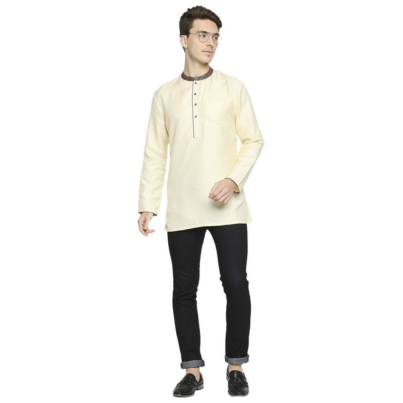 ARCHATTIRE كُرتا كريمي جاكار للرجال - Image 5