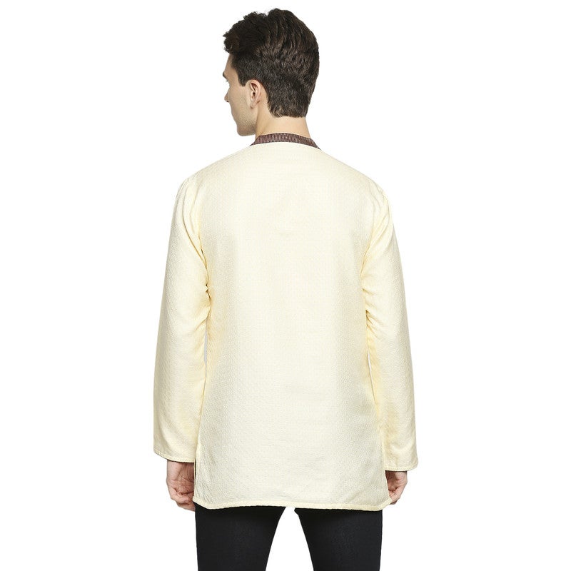 ARCHATTIRE كُرتا كريمي جاكار للرجال - Image 4