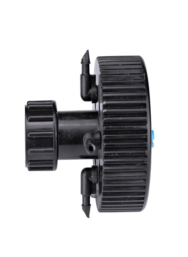 Raindrip 13400UB Hydro-Port Adjustable Four Bubbler, up to 30 GPH Per Outlet, Black-Blue - Image 5