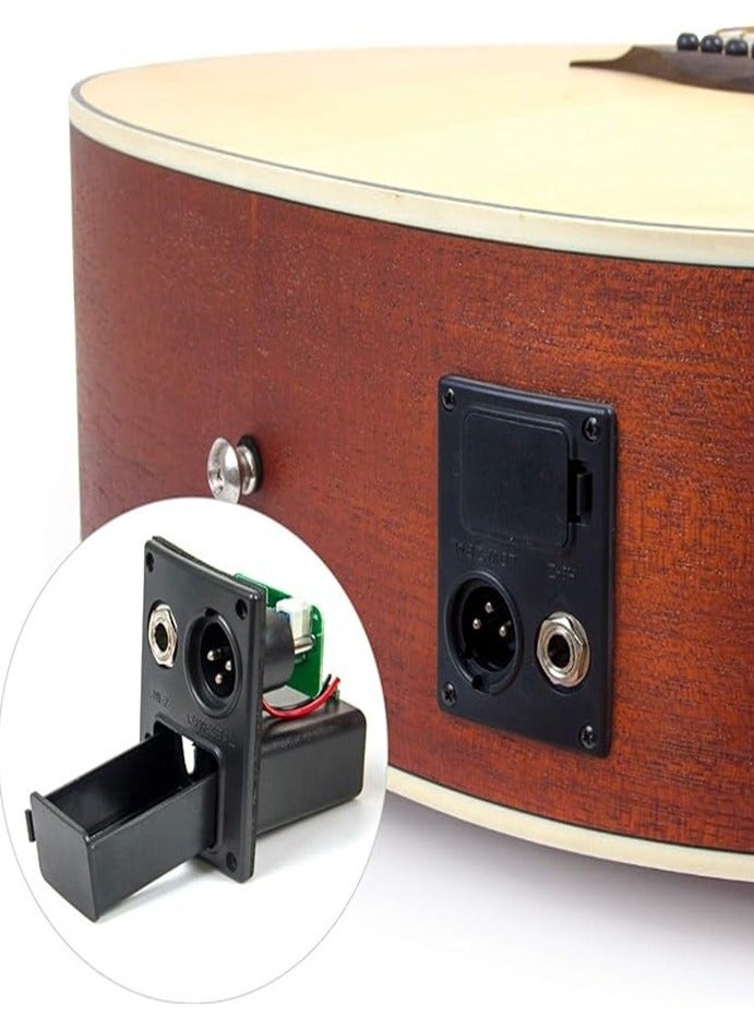 Generic 5 Band Acoustic Guitar Preamp EQ Equalizer Piezo Pickup Tuner Amplifier LCD Mic 1 Set  - Image 3
