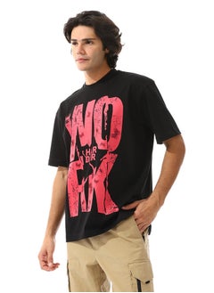 WHITE RABBIT "Work Harder" Printed T-shirt  - Image 2