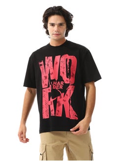 WHITE RABBIT "Work Harder" Printed T-shirt  - Image 1