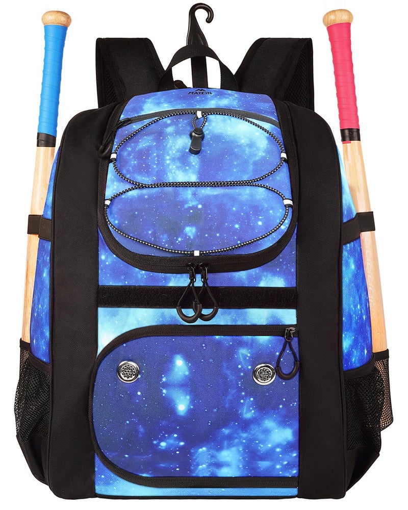 MATEIN Softball Bag for Boys, Large Youth Baseball Baackpack Holds 4 Bat with Fence Hook & Shoe Compartment, Softball Catchers Gear Backpack for Adults Fit Batting Glove, Helmet, Baseball Gifts - Image 1