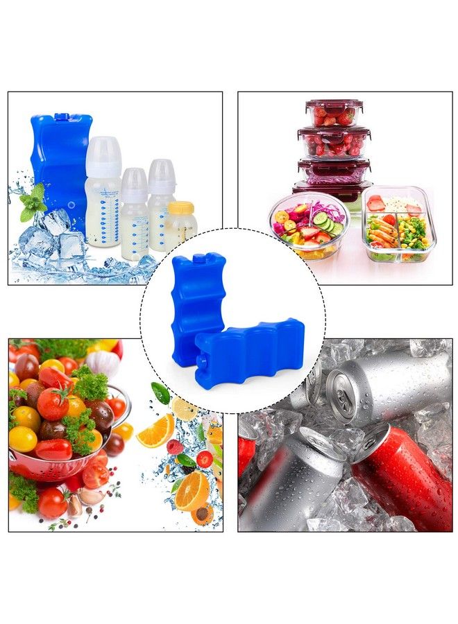 LUXJA أكياس ثلج قابلة لإعادة الاستخدام لتخزين حليب الثدي (عبوة من 2) أكياس ثلج لزجاجات حليب الثدي للأمهات العاملات باللون الأزرق - Image 4