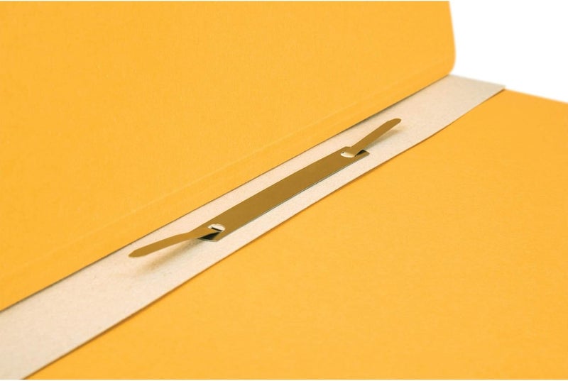 FALKEN Exacompta - Ref 80000672001F - FALKEN - Hook-In Top-Down Flat Files - A4 (210 x 297mm) in Size, Half Cover for Identification, 250gsm Recycled Manilla - Yellow (Pack of 50) - Image 4