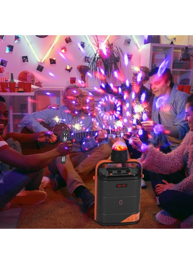 أجريون أضواء كرة ديسكو دوارة مفعلة بالصوت، ضوء ديكسو، ضوء DJ USB، مصباح وميض 7 أوضاع ضوء مسرح بار للغرفة المنزلية حفلات رقص عيد ميلاد DJ بار كاريوكي عيد الميلاد حفل زفاف عرض نادي حانة - Image 3