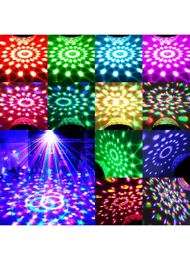 أجريون أضواء كرة ديسكو دوارة مفعلة بالصوت، ضوء ديكسو، ضوء DJ USB، مصباح وميض 7 أوضاع ضوء مسرح بار للغرفة المنزلية حفلات رقص عيد ميلاد DJ بار كاريوكي عيد الميلاد حفل زفاف عرض نادي حانة - Image 5