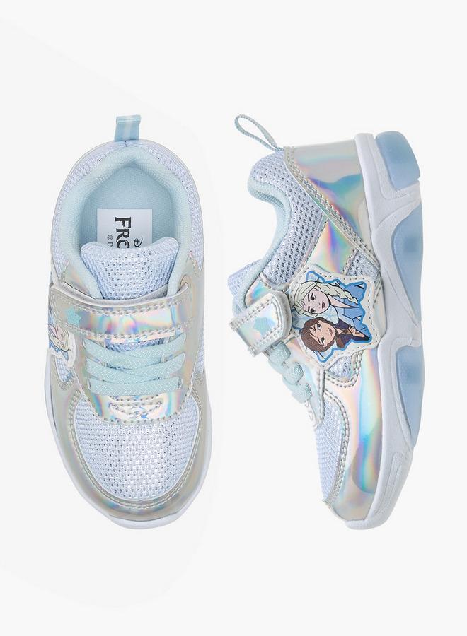 Disney Girls Frozen Print Light-Up Sneakers - Image 1