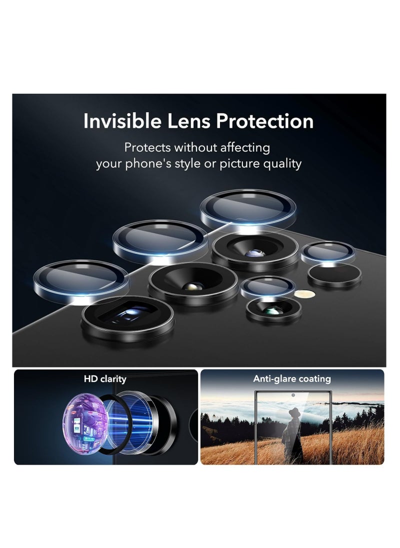ESR - ESR for Samsung Galaxy S24 Ultra Screen Protector Set, 2 Tempered Glass Screen Protectors and 1 Set Individual Lens Protectors, 2.5D Curved Edges, Full-Coverage Protection, Scratch Resistant, 2+1 Pack - Image 1