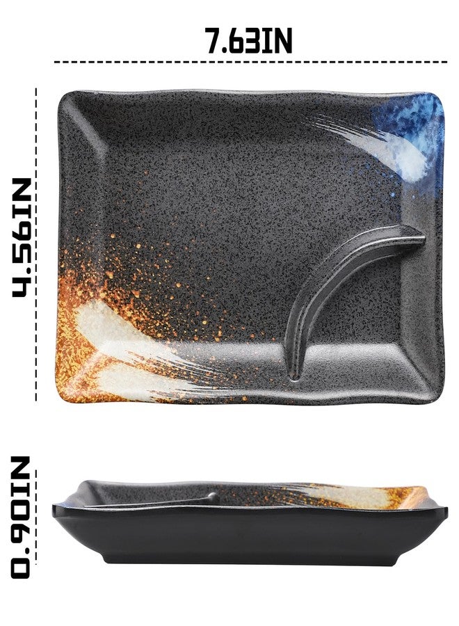 Sailench Sushi Plates Set of 2,Japanese Sushi Serving Plates,Sushi Dinnerware Set for Sushi, Appetizers,Sushi Dishes, Sushi Nights (2) - Image 2