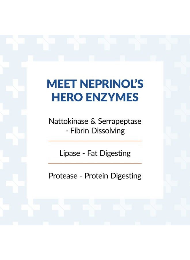 Arthur Andrew Medical نيبرينول AFD، مزيج إنزيمات متعددة مع سيراببتاز و ناتوكيناز، 90 حبة (عبوة من 1) - Image 3