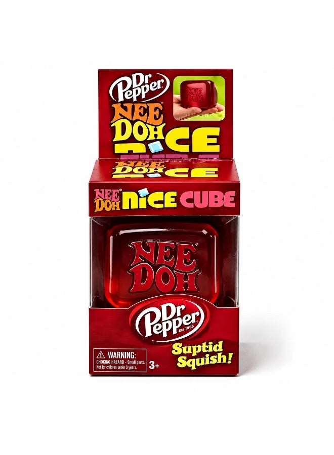 Nee doh Dr Pepper Nice Cube Squishy Toy - Image 1