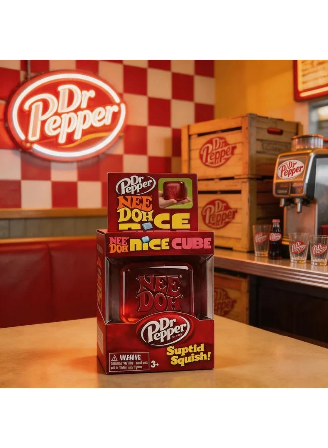 Nee doh Dr Pepper Nice Cube Squishy Toy - Image 5