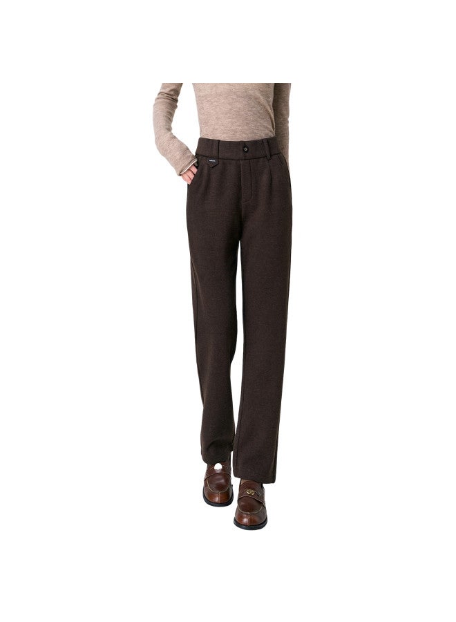 Yanyee Yanyu Simple Versatile Pencil Pants For Women Winter Commuter Slim Fit Casual Trousers Black Gray S - Image 3