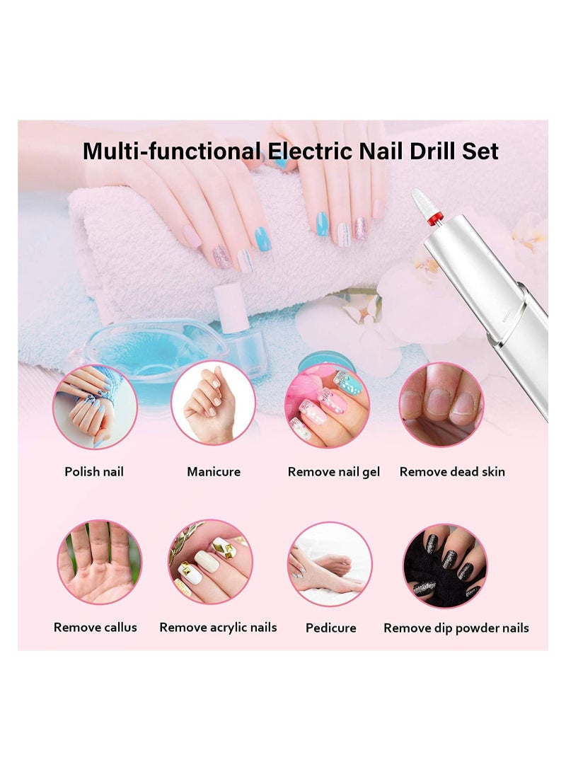 general Electric Nail Drill Ultrasonic Nail Files Portable Manicure Tool with Ceramic Grinding Head Rechargeable for Manicure - Image 4
