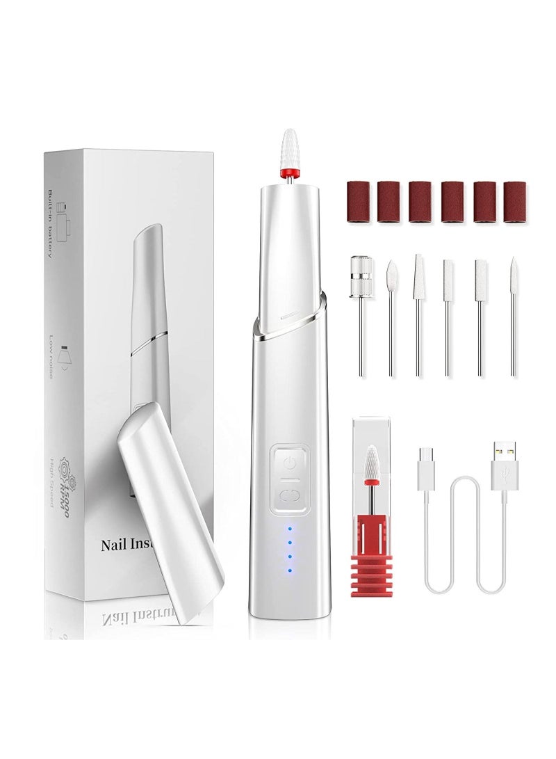 general Electric Nail Drill Ultrasonic Nail Files Portable Manicure Tool with Ceramic Grinding Head Rechargeable for Manicure - Image 2