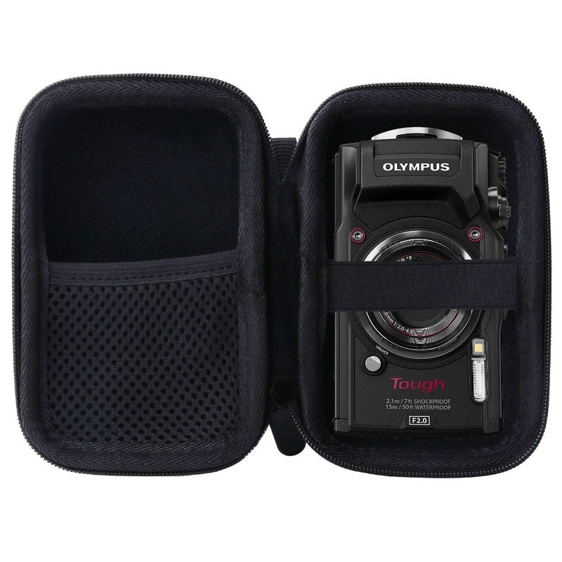 WERJIA Hard Carrying Case for Olympus Tough TG-7/TG-6/ TG-5/TG-4 Digital Camera Case (Storage case, Black) - Image 1
