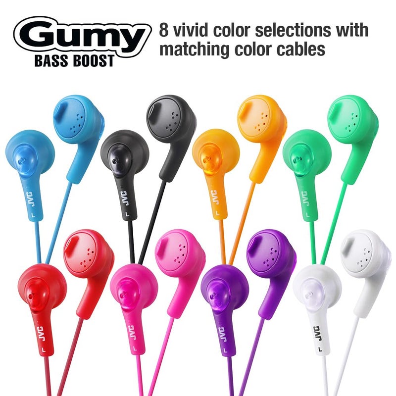 JVC HAF160W JVC HAF160W Gumy Ear Bud Headphone White - Image 2