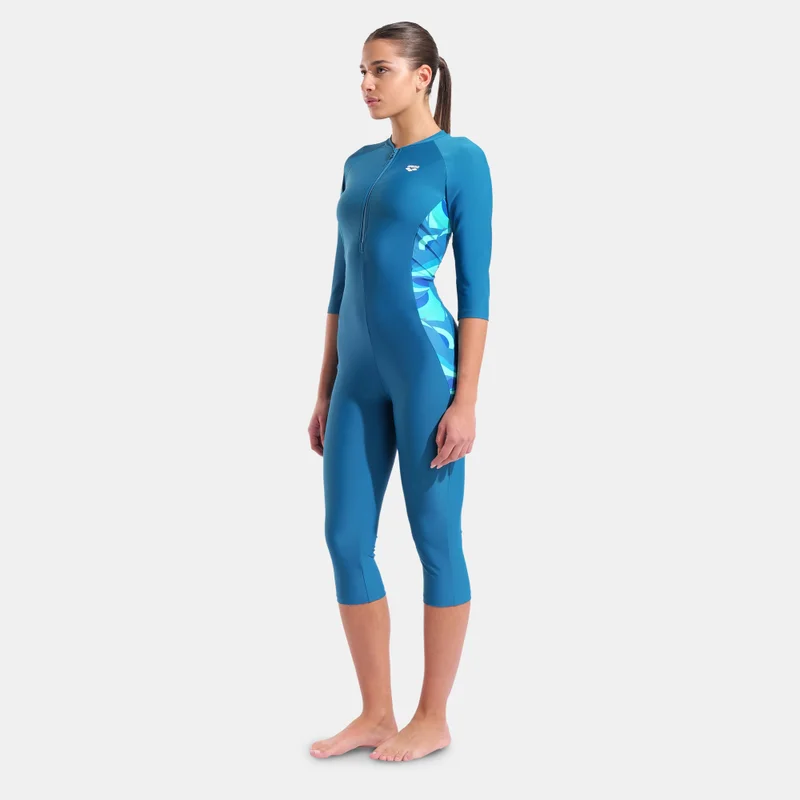 Arena Multi-Colour Women's Slimkini 3/4 One-Piece Swimsuit for Women | Best Price UAE