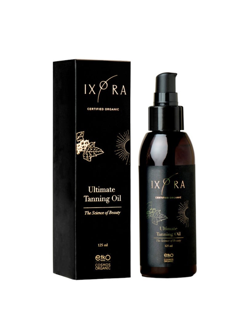IXORA Organic Ultimate Tanning Oil - Enriched with Roucou Oil & Shea Butter - Natural golden summer glow - 125ml - Image 3