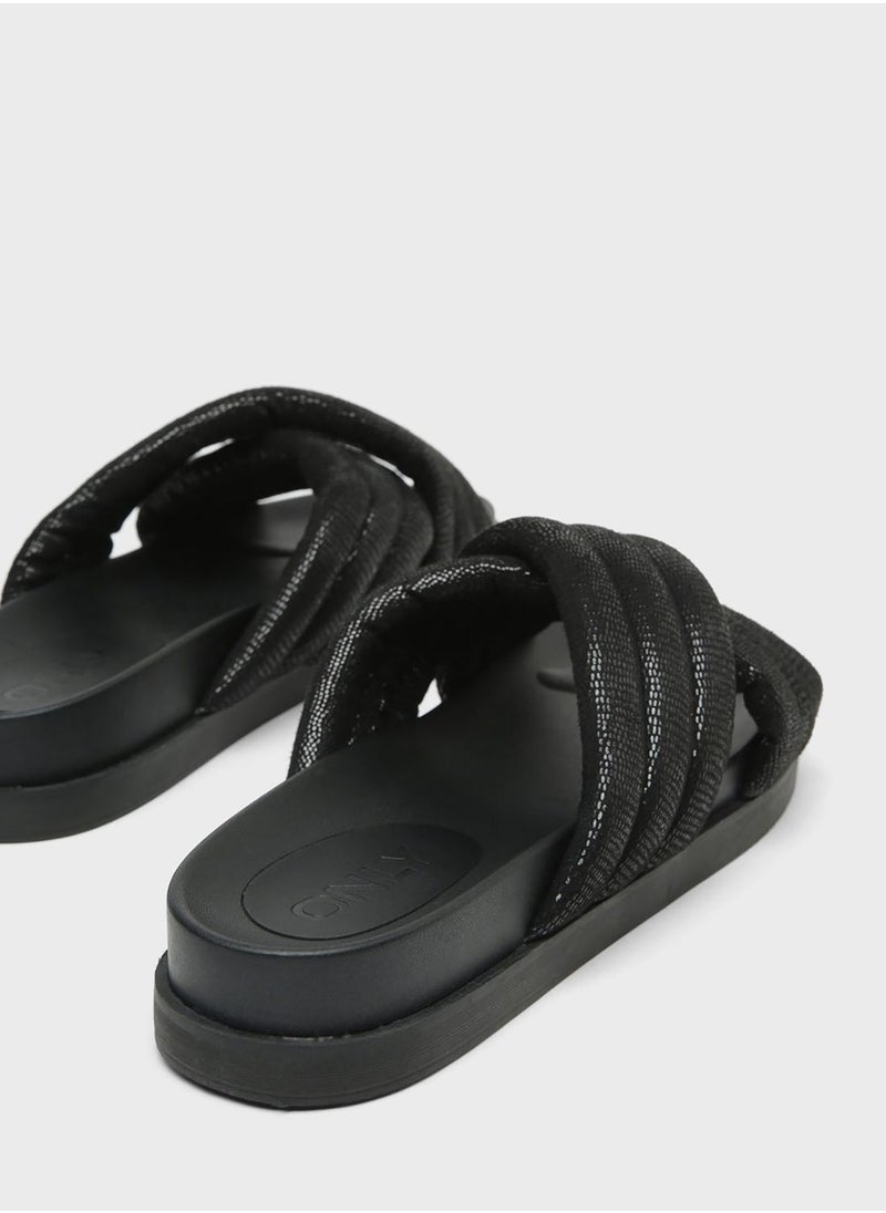 ONLY - Cross Strap Sandals - Image 1