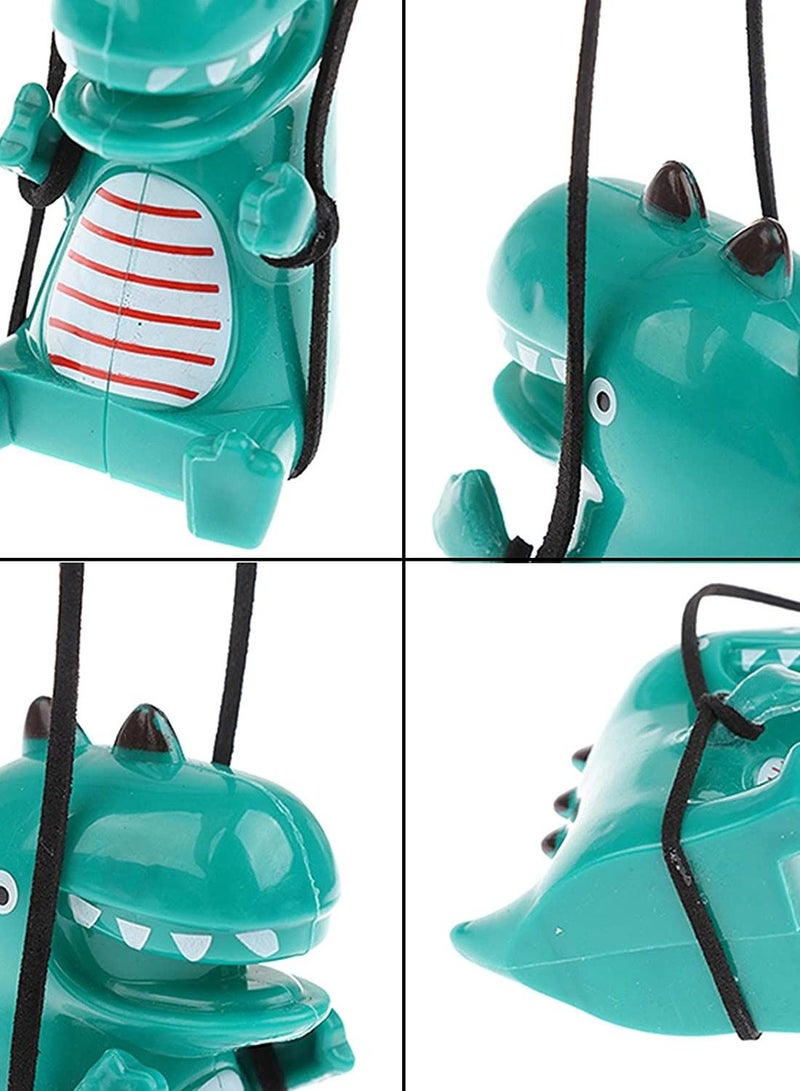 SYOSI Car Hanging Accessories Car Mirror Hanging Accessories, Swing Green Dinosaur Car Decoration Charm Pendant Car Mirror Suspension decoration Car Charm Decoration, Lanyard 70cm adjustable length (green) - Image 4