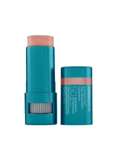 Sunforgettable Total Protection Color Balm Spf 50, Mineral, Broad Spectrum, Buildable Lip & Cheek Color, Blush, 0.32 Ounce (Pack Of 1)