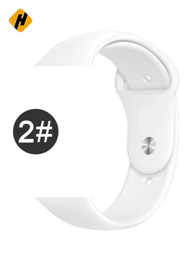 HuHa "Enhance Your Apple Watch Series 6/5/4/3/2/1/SE with a Soft Silicone Fitness Replacement Wristband Strap - Compatible with 42-44mm Models"  - Image 1