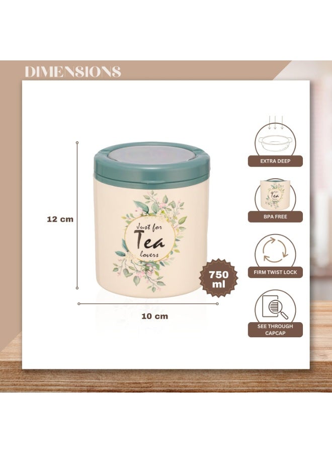 Trueware Lift up Sugar Tea Coffee Container | Set of 3 | Container | 750 ML Each | Air tight | BPA Free | 100% Food Grade | Odour Proof | Kitchen Storage | Kitchen accessories | Kitchen Jar - Image 4