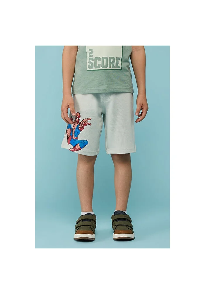 أر أند بي Spider-Man Print Shorts with Drawstring Waist