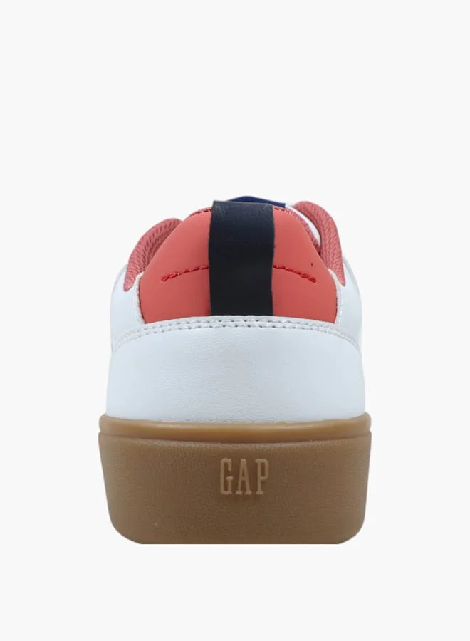 GAP Women's Panelled Sneakers with Lace-Up Closure - SEATTLE II